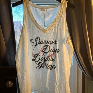 Maurices White Graphic Tank Top